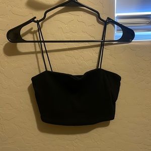 Black crop top